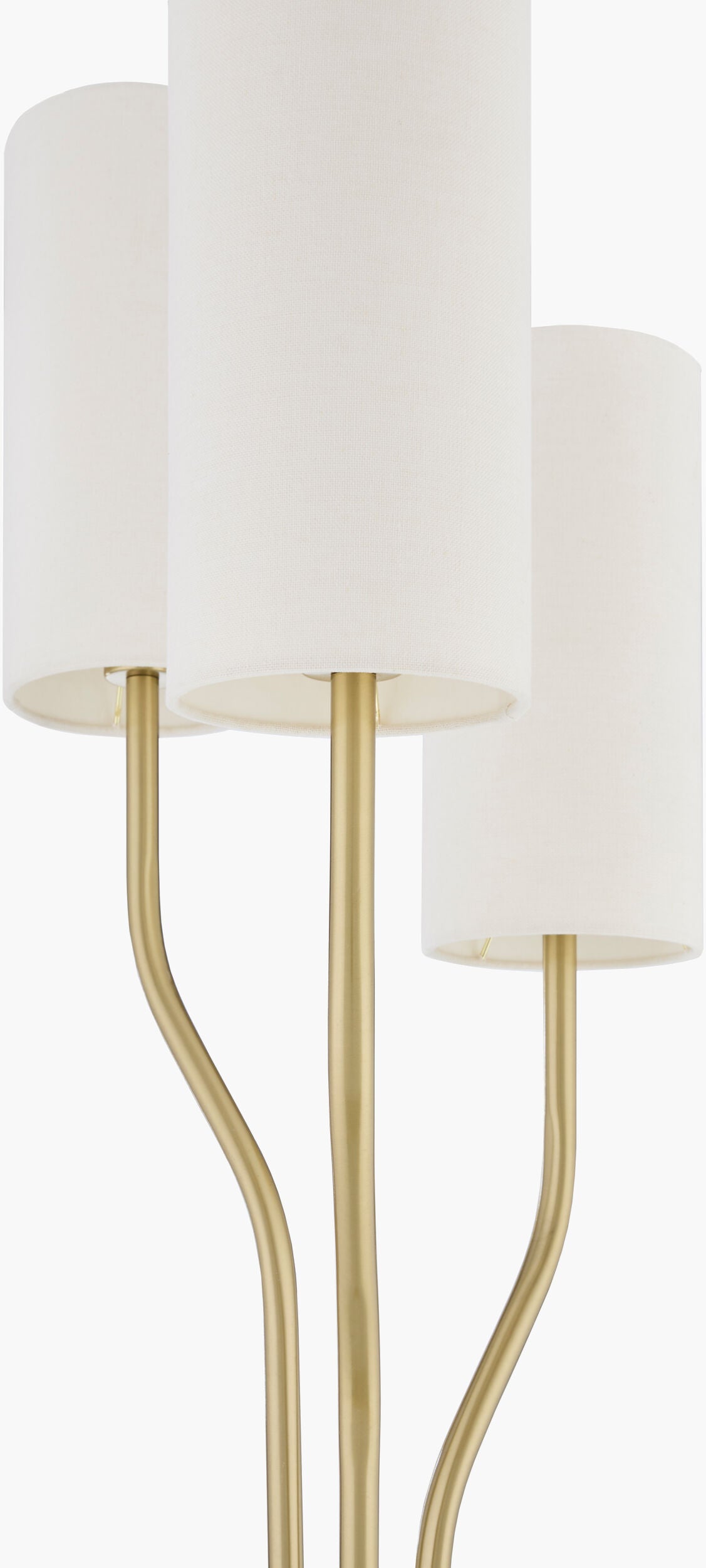 Dudley 68" Iron Floor Lamp, Metallic Metallic Brass