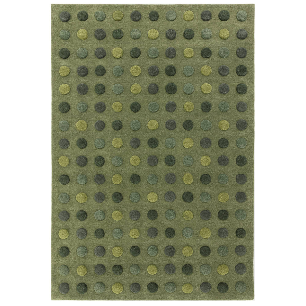 Dotty Rug - Dotty Green