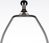 Dupree 28" Glass Table Lamp, Marbled White