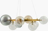 Dreux Iron Chandelier, Painted Gold