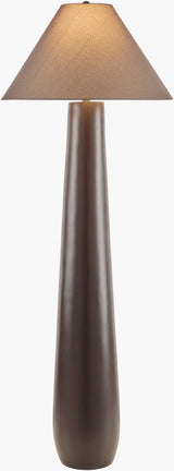 Dosso 57" Resin Floor Lamp, Painted Dark Brown