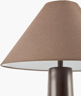 Dosso 57" Resin Floor Lamp, Painted Dark Brown