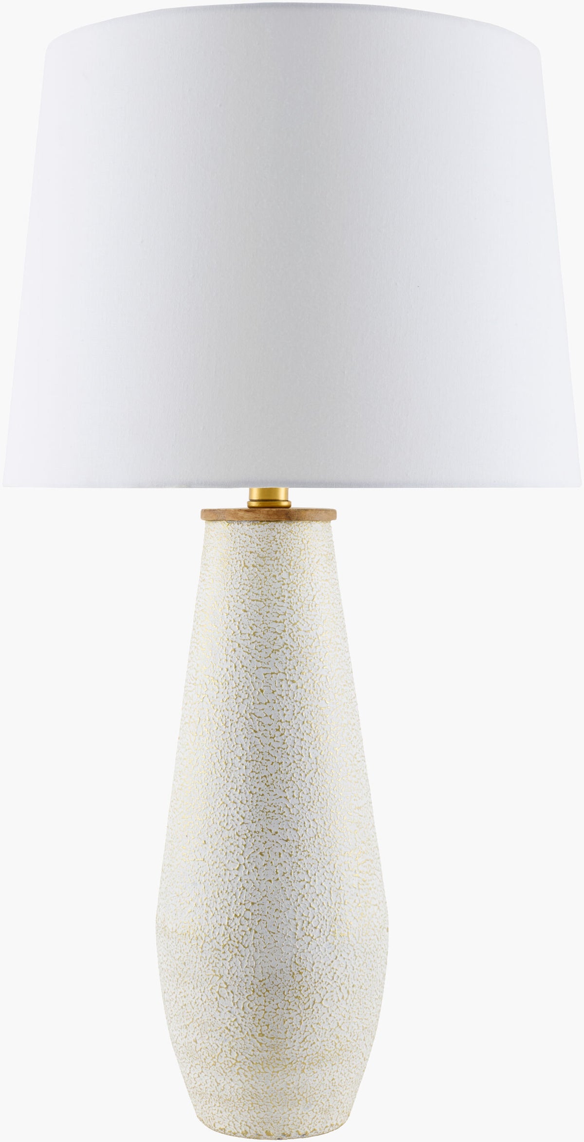 Dividal 28" Iron Table Lamp, Painted White