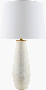 Dividal 28" Iron Table Lamp, Painted White