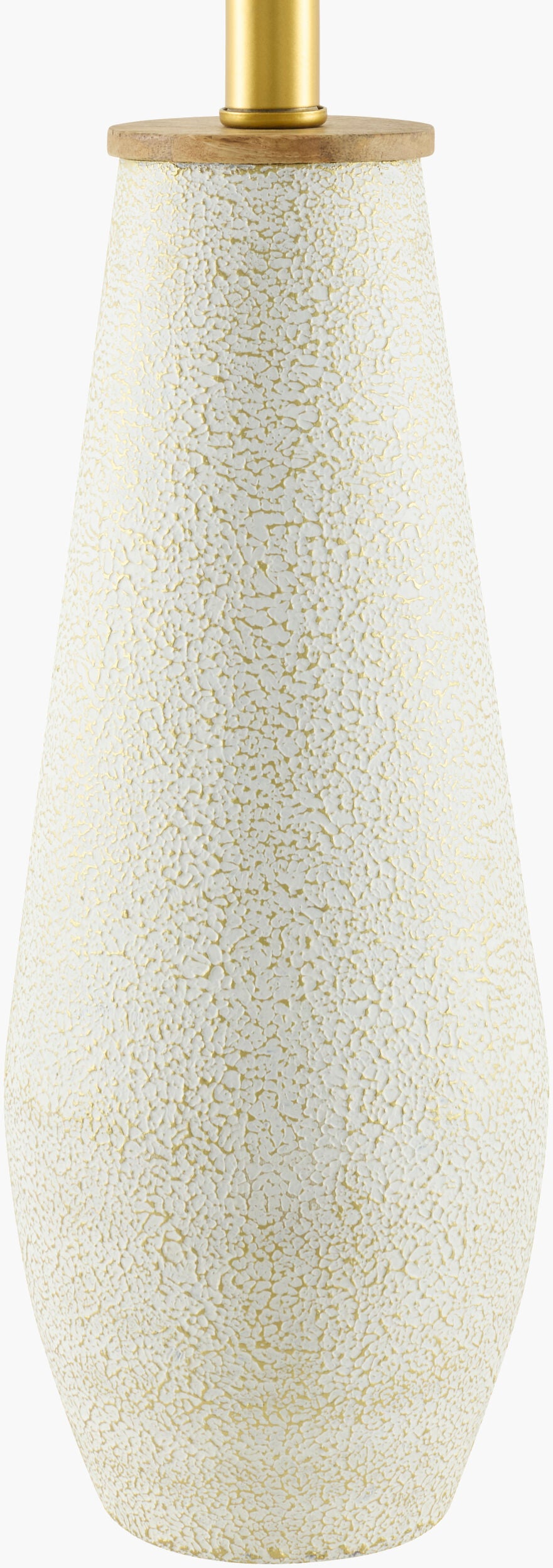 Dividal 28" Iron Table Lamp, Painted White