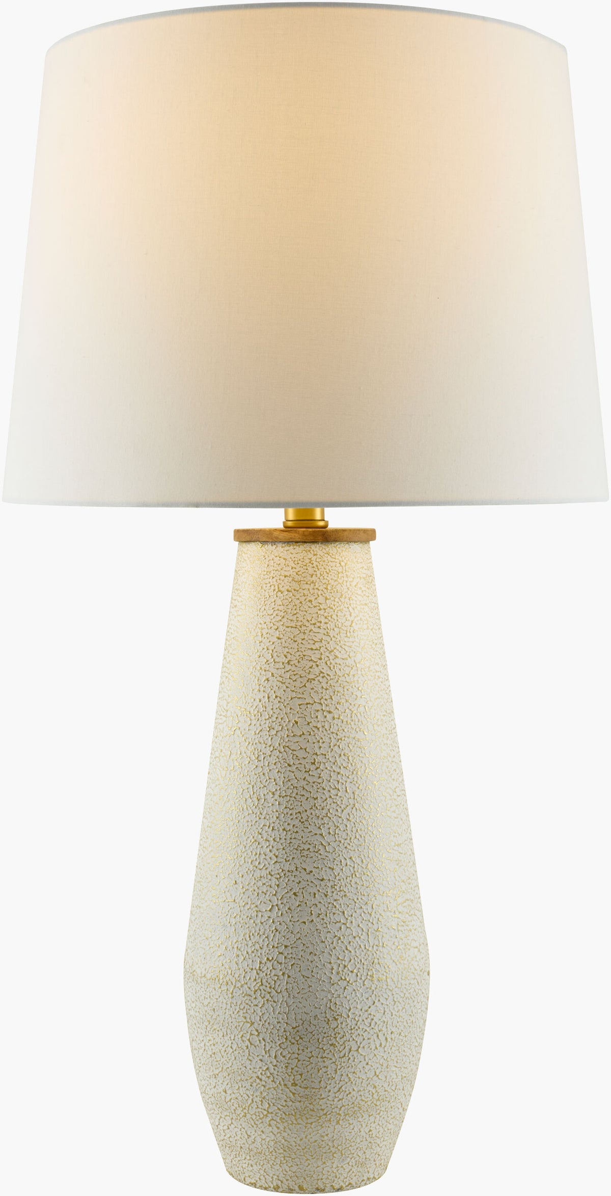 Dividal 28" Iron Table Lamp, Painted White