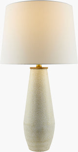 Dividal 28" Iron Table Lamp, Painted White