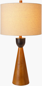 Downey 29" Resin Table Lamp, Painted Brown