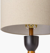 Downey 29" Resin Table Lamp, Painted Brown