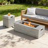 U_STYLE 2-Piece Fire Pit Set: 41.9" Propane Fire Pit (40
