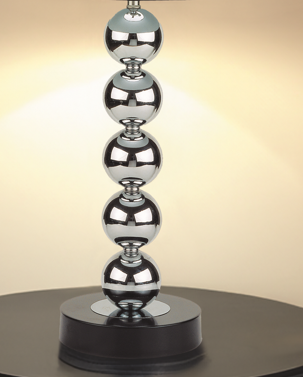 2pc Modern Sleek Table Lamp Reflective Spheres Catch the