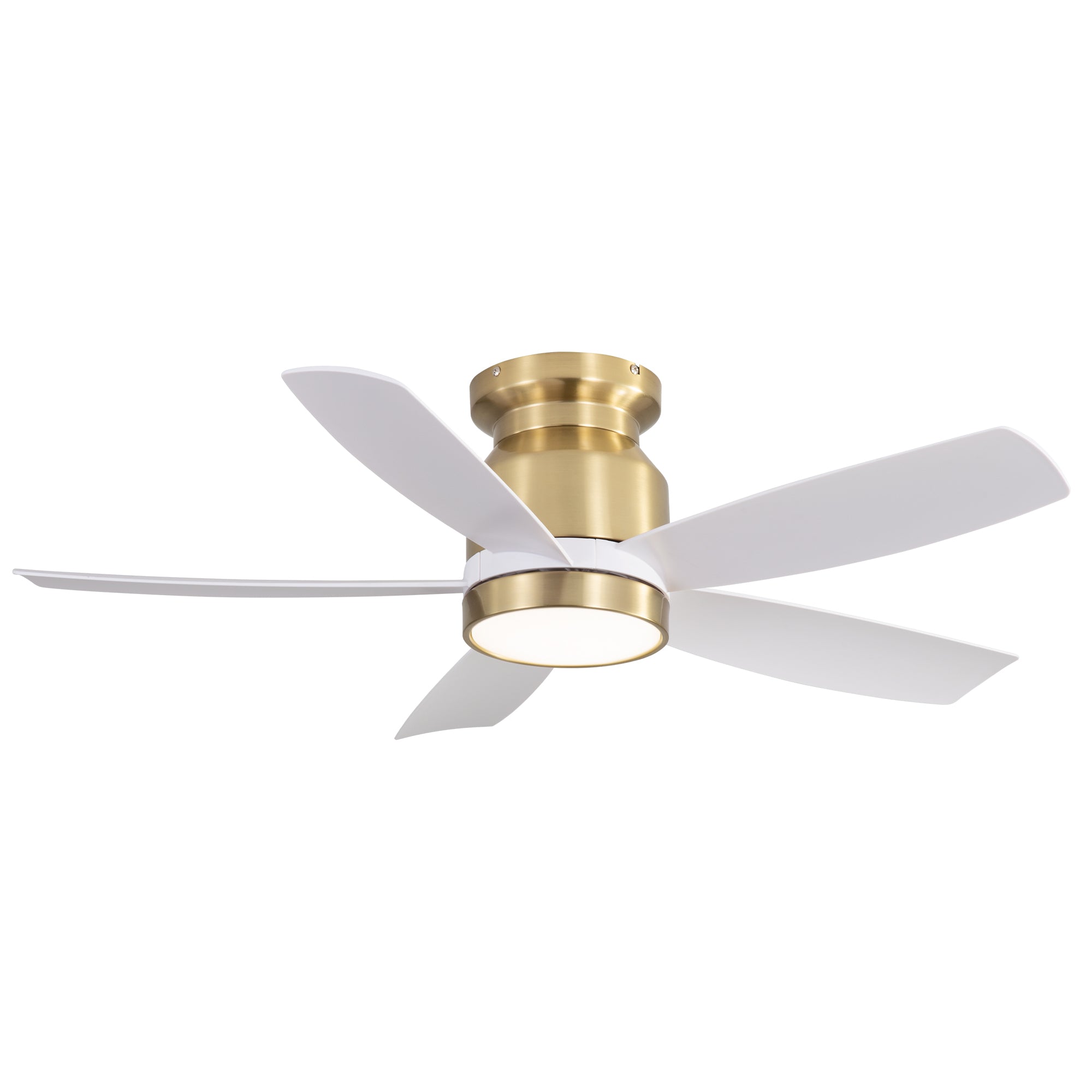 42 Inch Flush Mount Ceiling Fans with LED Light 22W and