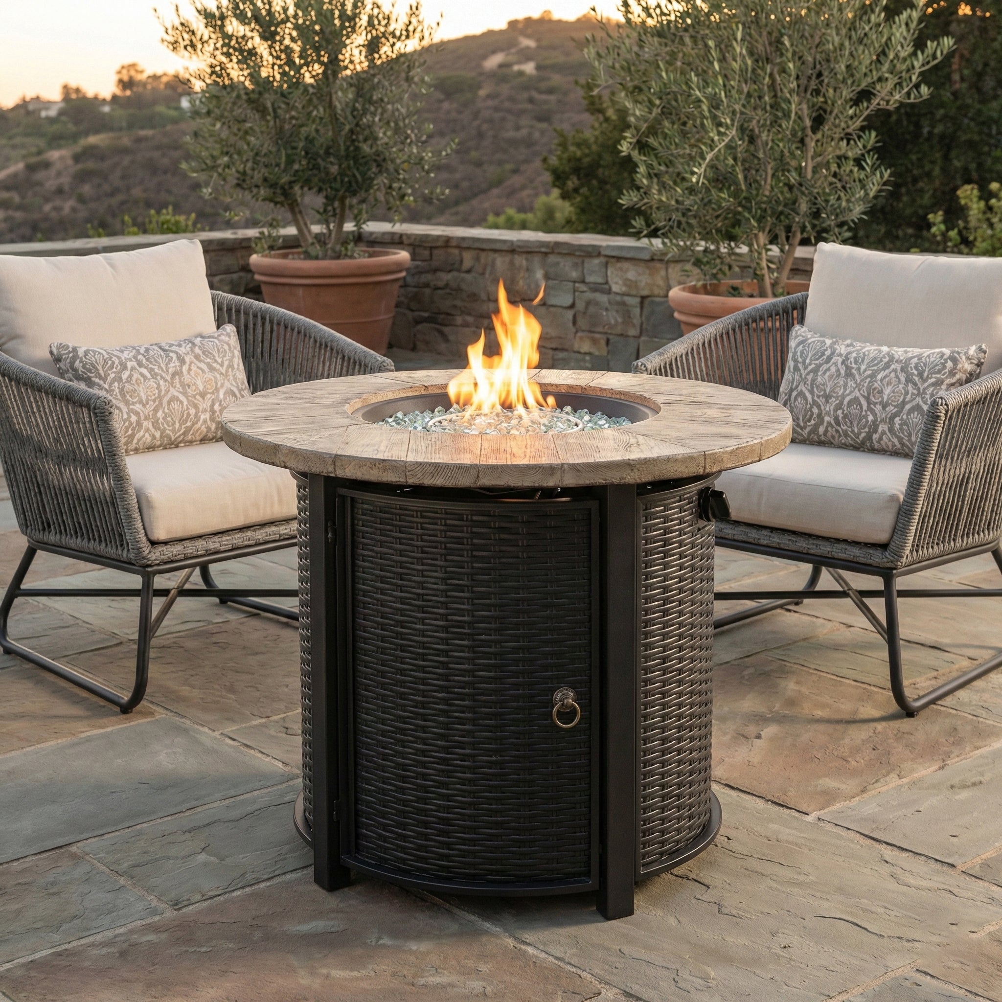 30" Propane Gas Fire Pit Table