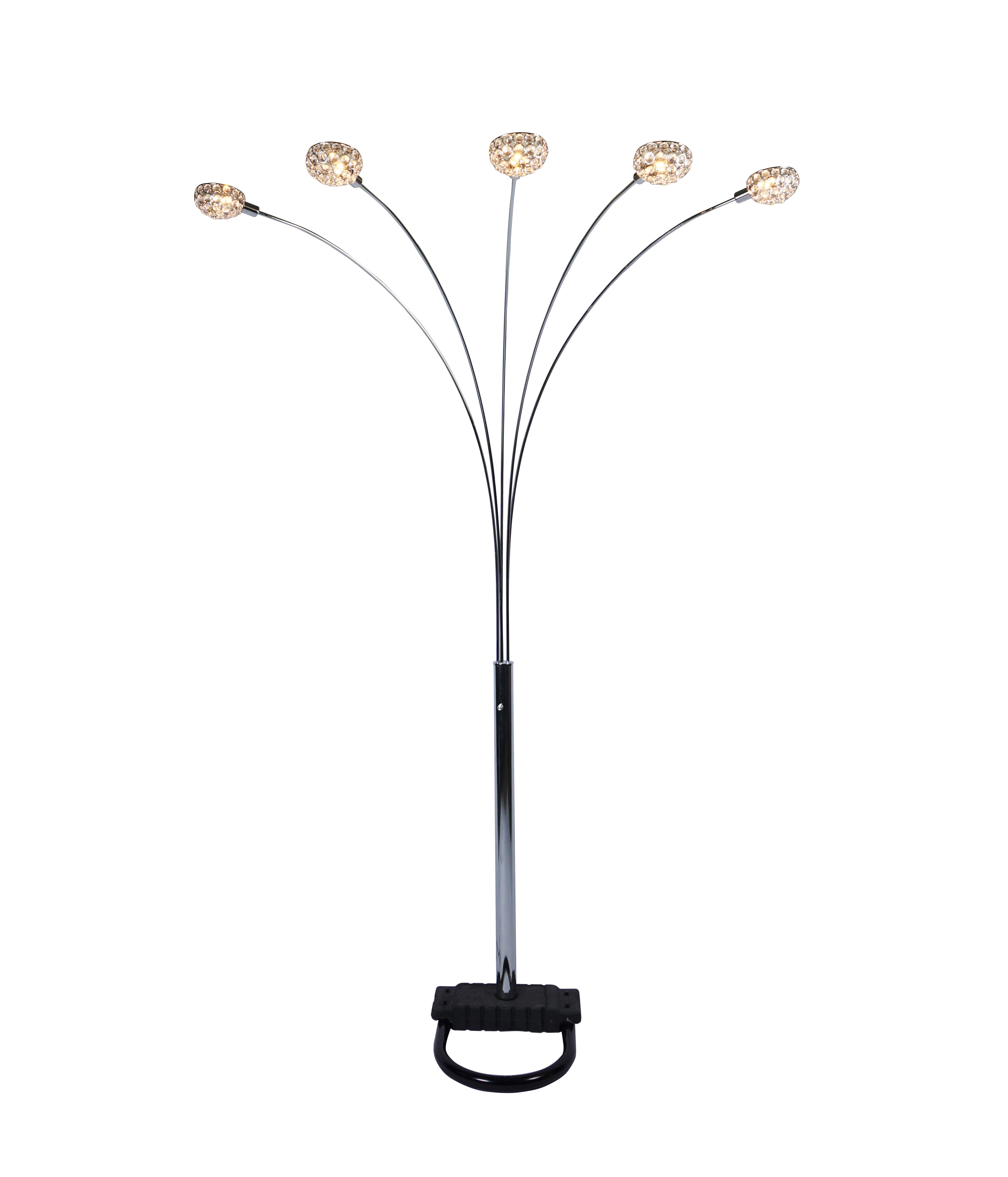 1pc Modern Design Classic Luxury Sleek Multi-head Floor Lamp