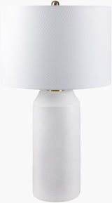 Eclat 30" Ceramic Table Lamp, Washed White