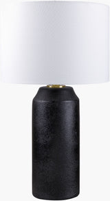 Eclat 30" Ceramic Table Lamp, Colored Black