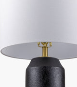 Eclat 30" Ceramic Table Lamp, Colored Black
