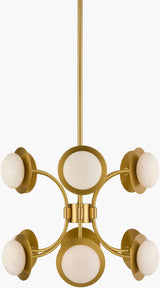 Eclipta Iron Pendant Light, Plated Metallic Brass
