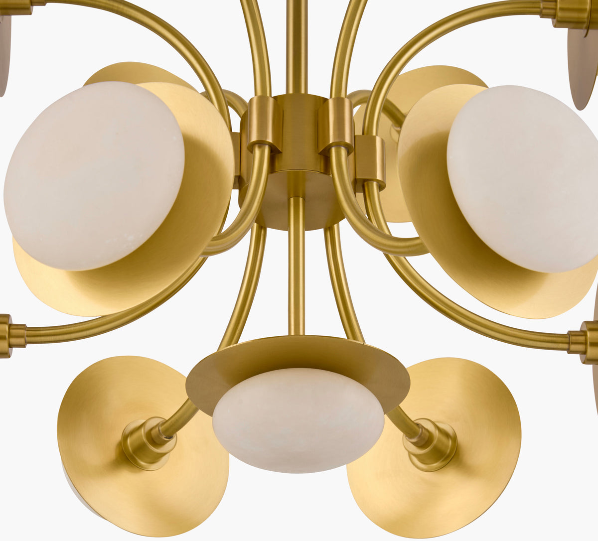 Eclipta Iron Pendant Light, Plated Metallic Brass