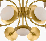 Eclipta Iron Pendant Light, Plated Metallic Brass