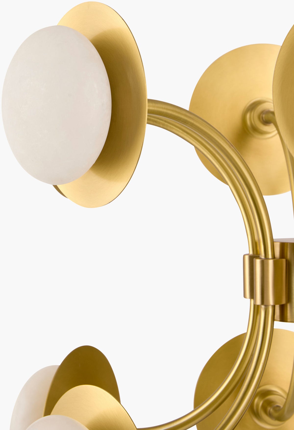 Eclipta Iron Pendant Light, Plated Metallic Brass