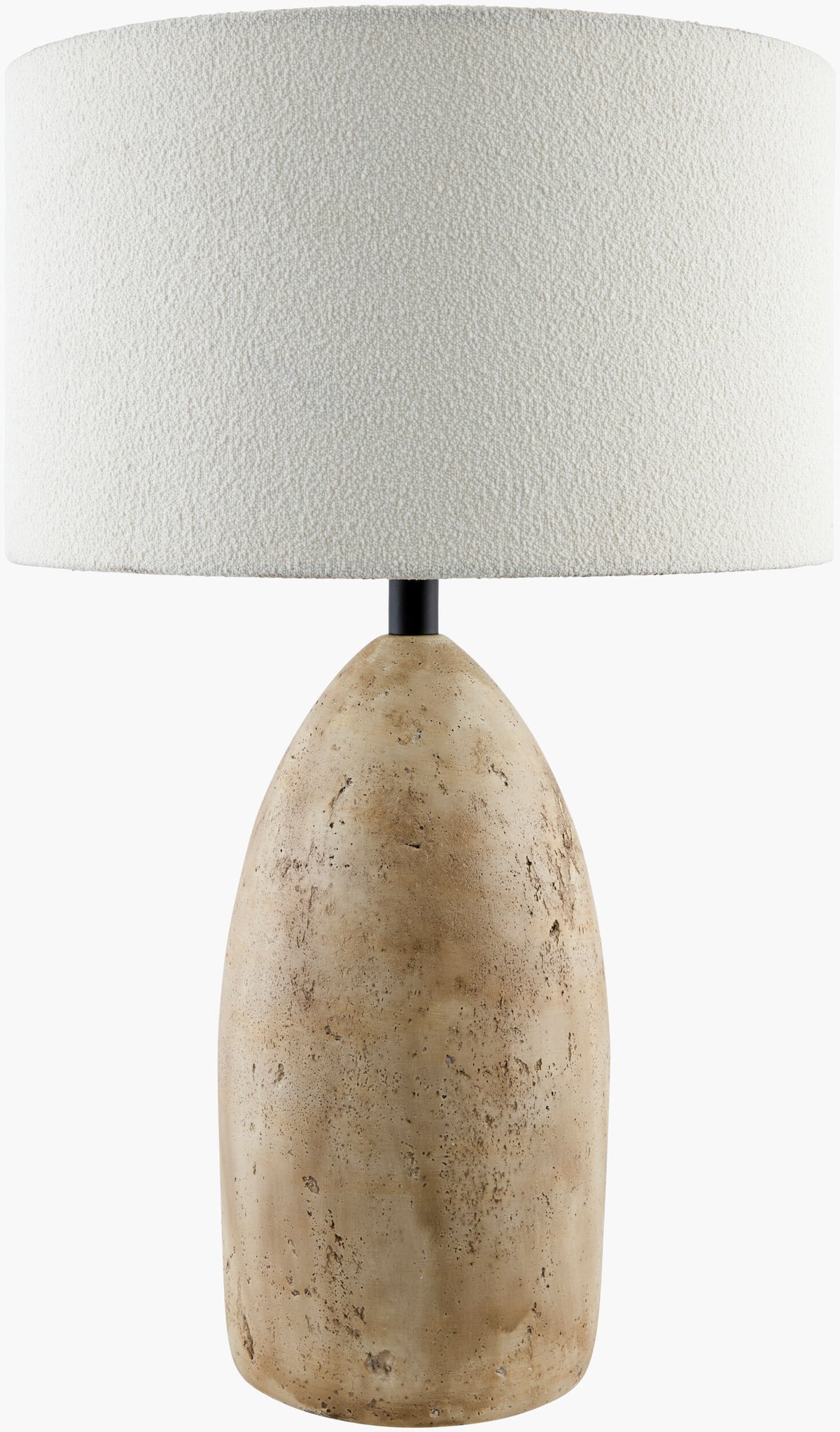 Egito 26" Concrete Table Lamp, Horn Finish Brown