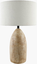 Egito 26" Concrete Table Lamp, Horn Finish Brown
