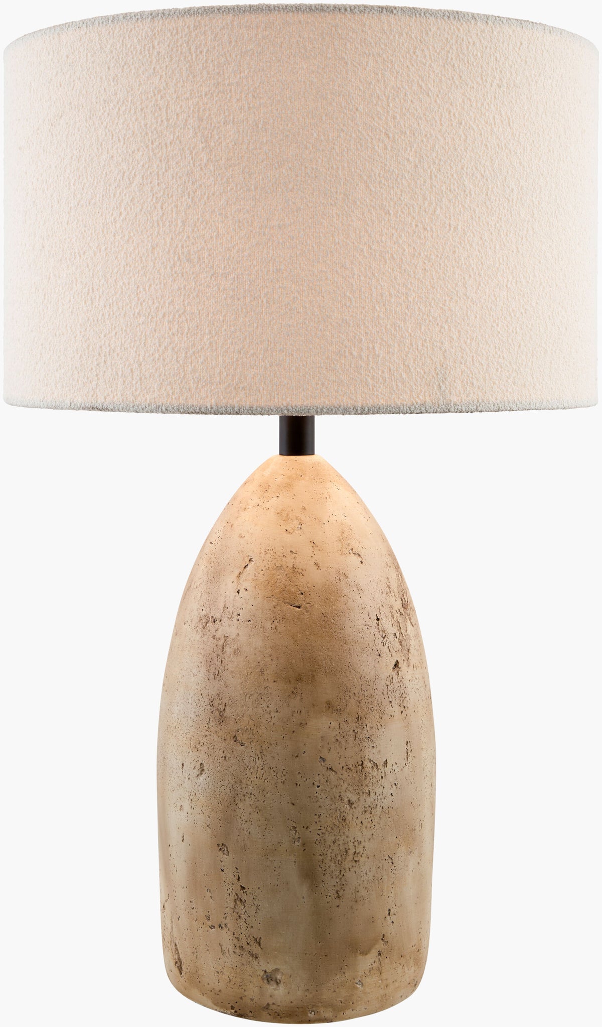 Egito 26" Concrete Table Lamp, Horn Finish Brown
