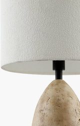 Egito 26" Concrete Table Lamp, Horn Finish Brown