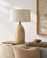 Egito 26" Concrete Table Lamp, Horn Finish Brown