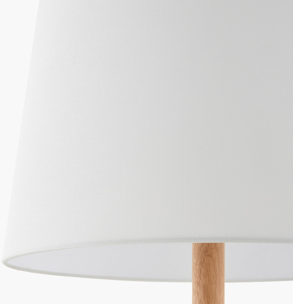 Einar 68" Rubber Wood Floor Lamp, Painted Wheat
