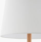 Einar 68" Rubber Wood Floor Lamp, Painted Wheat