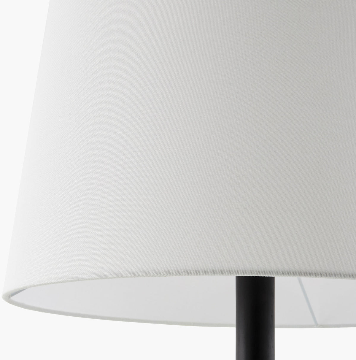 Einar 68" Rubber Wood Floor Lamp, Painted Black