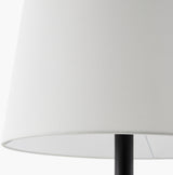 Einar 68" Rubber Wood Floor Lamp, Painted Black