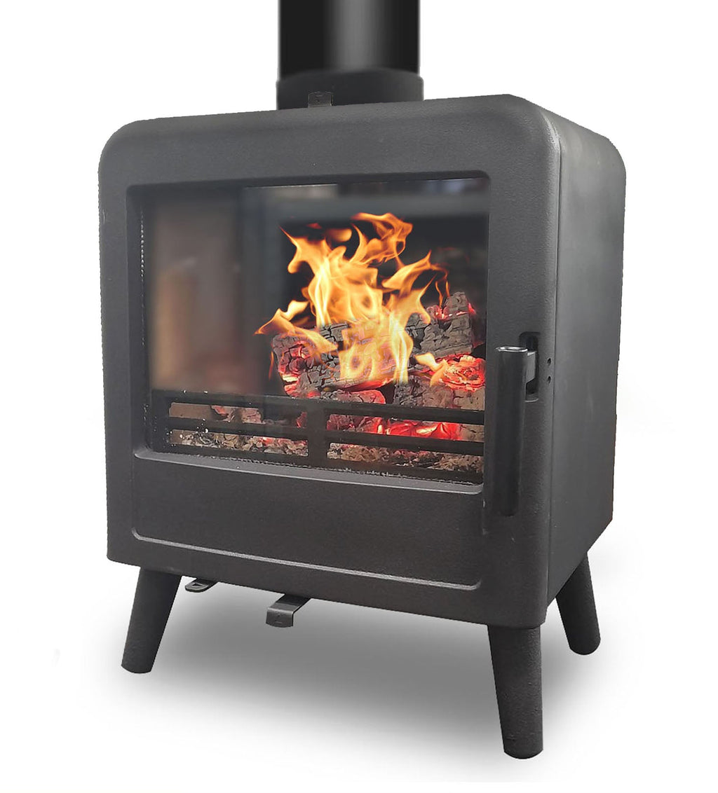 5kW Wood Burning Stove — Ekol Bug Multi-Fuel Log Burner, DEFRA Exempt