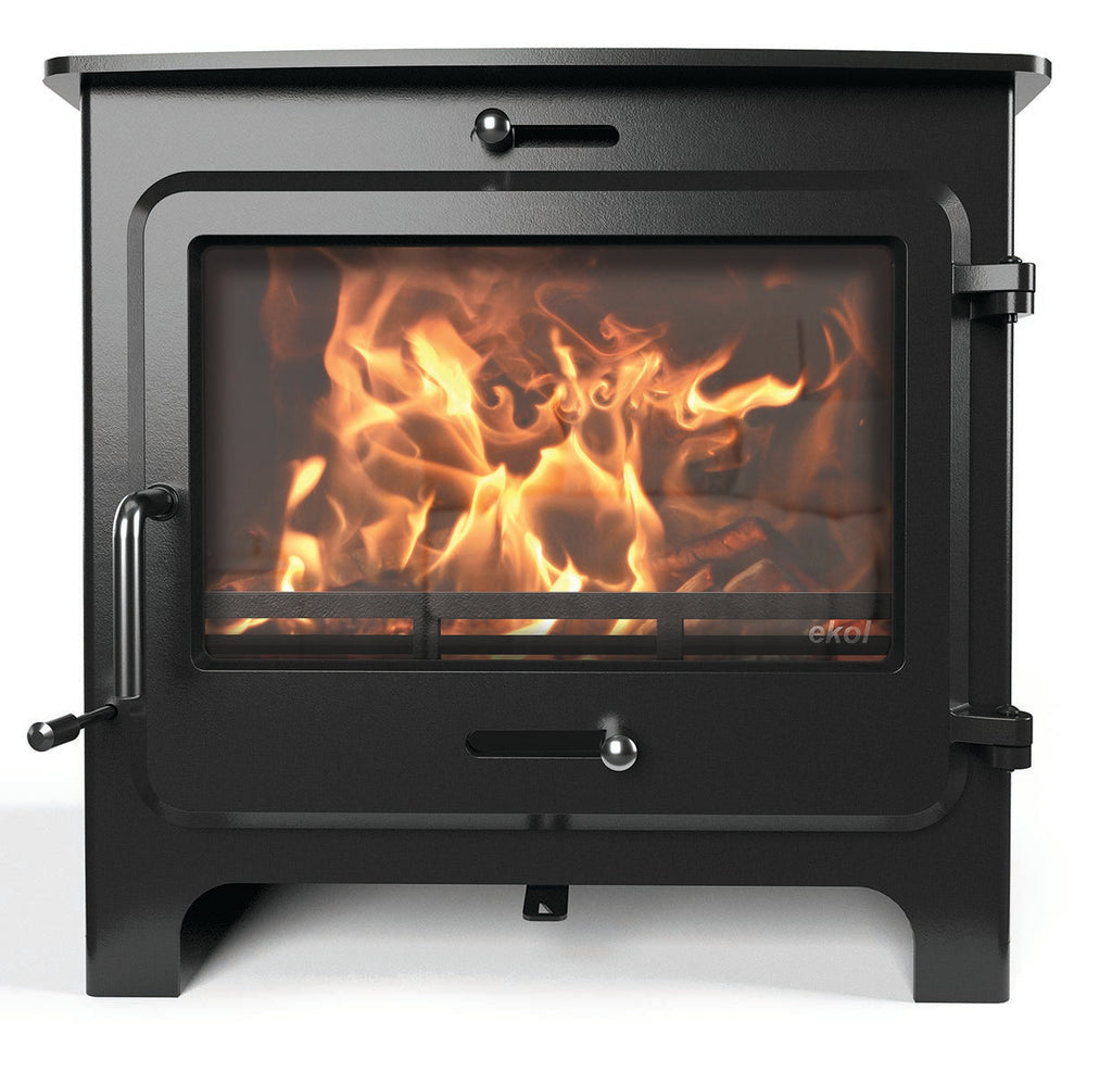 12kW Wood Burning Stove — Ekol Clarity 12 Log Burner, DEFRA Exempt