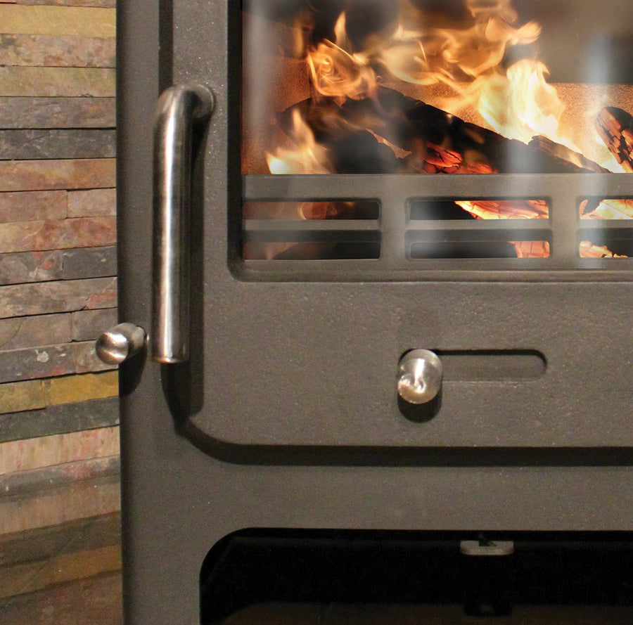 5kW Wood Burning Stove — Ekol Clarity 5 Log Burner, DEFRA Exempt