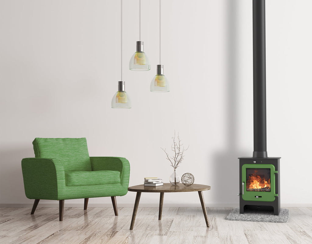 5kW Wood Burning Stove — Ekol Clarity 5 Log Burner, DEFRA Exempt
