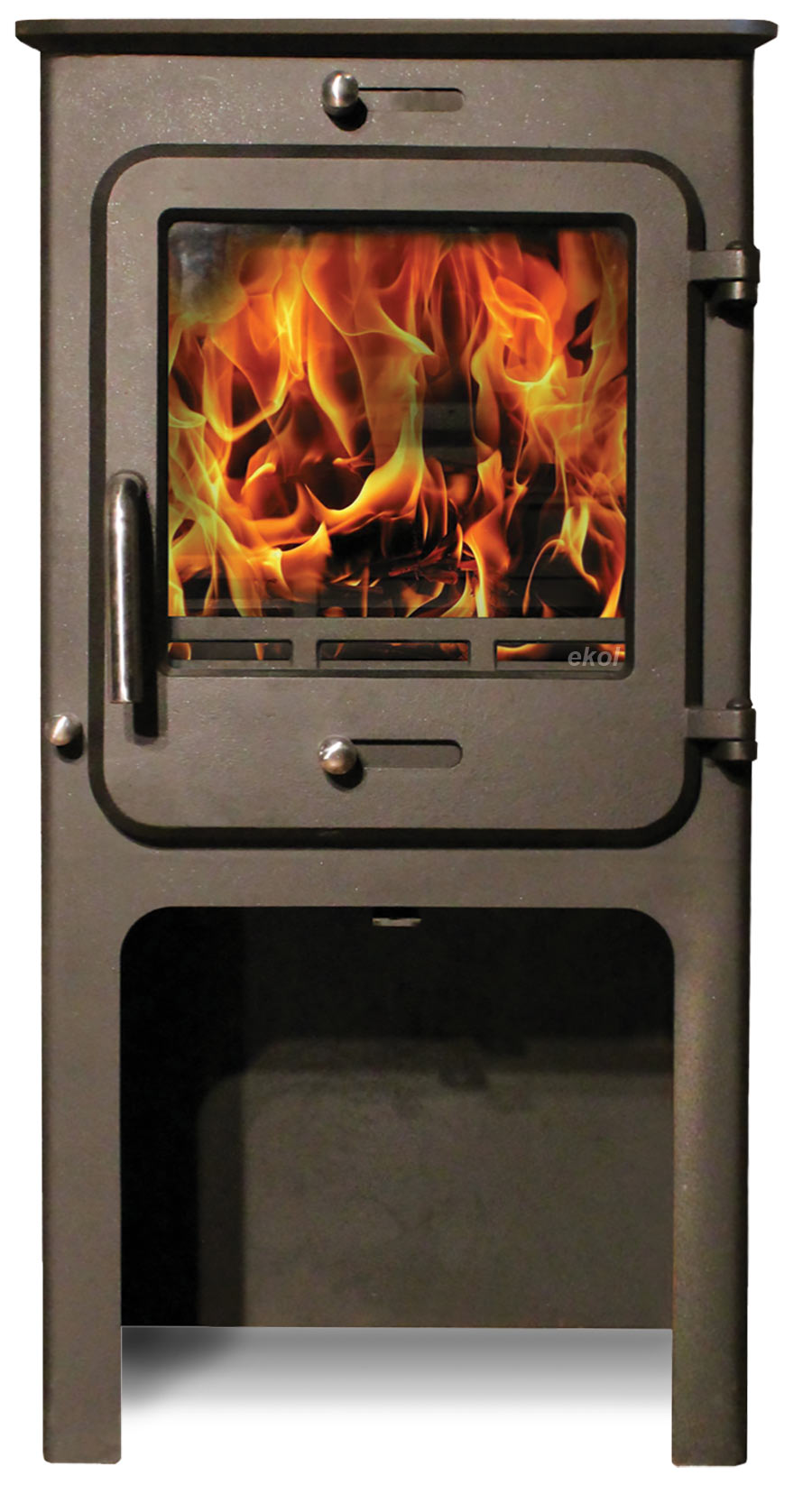 6.4kW Wood Burning Stove — Ekol Clarity 8 Multi-Fuel Log Burner, DEFRA Exempt