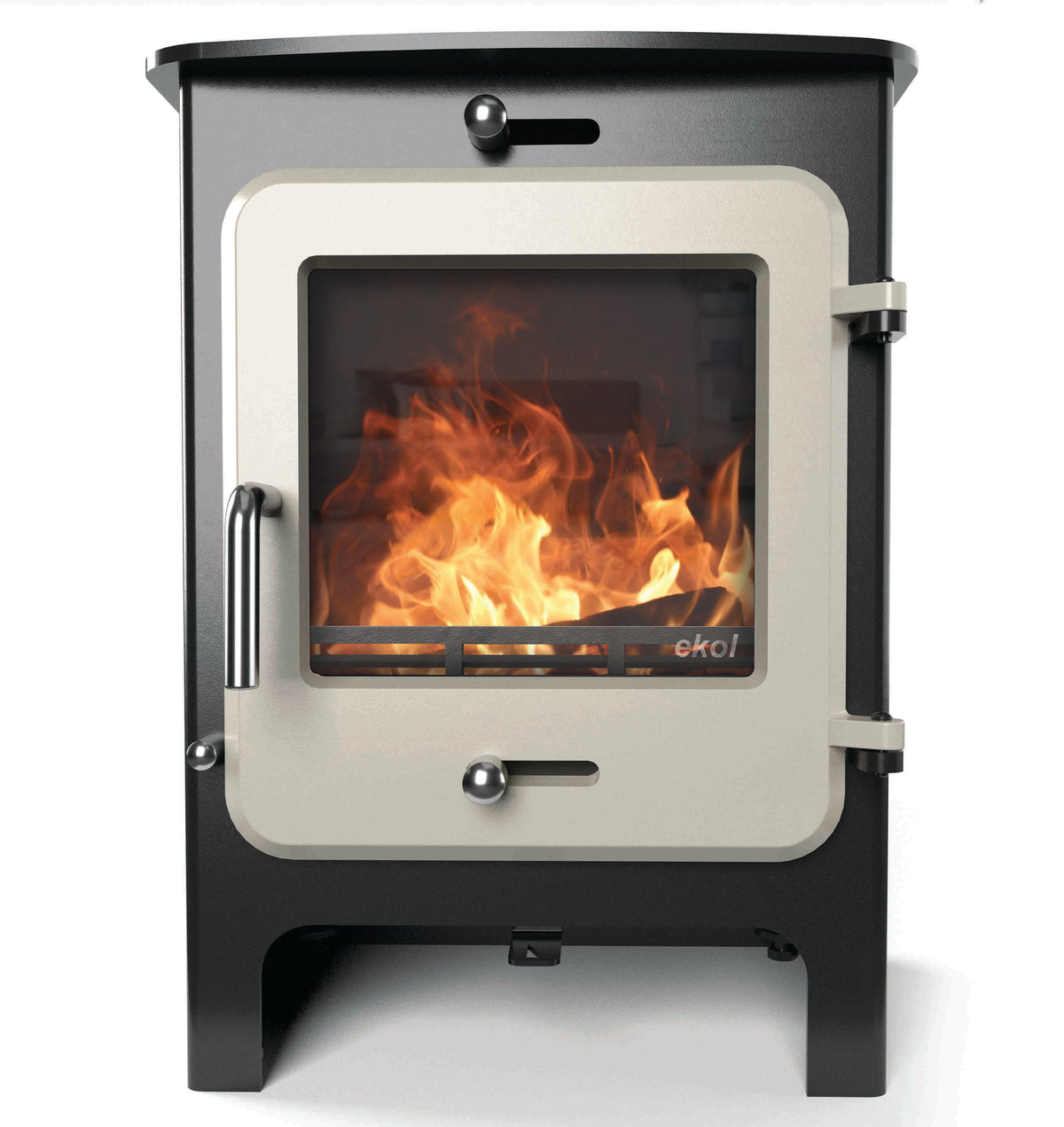 6.4kW Wood Burning Stove — Ekol Clarity 8 Multi-Fuel Log Burner, DEFRA Exempt