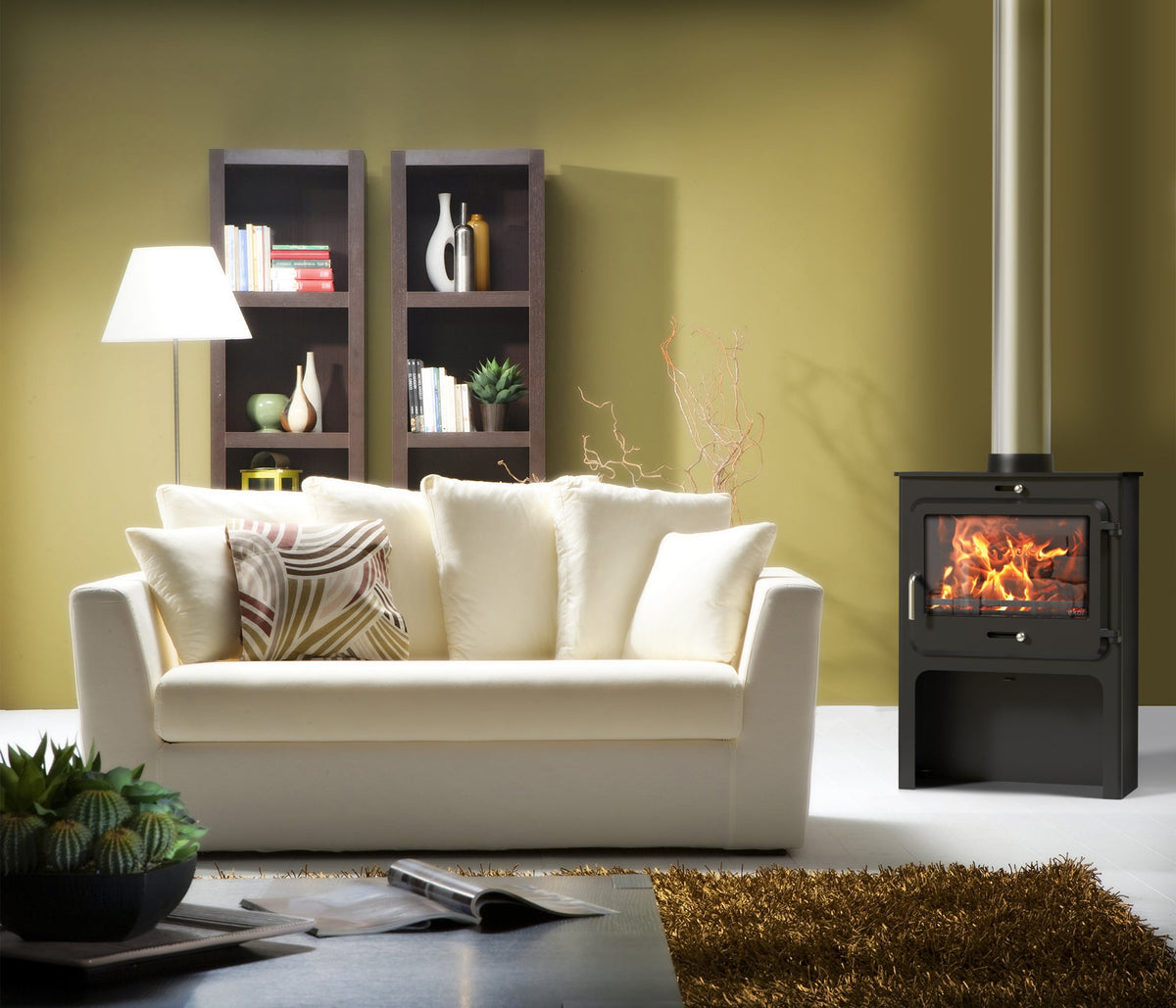 5kW Wood Burning Stove — Ekol Clarity Vision Log Burner