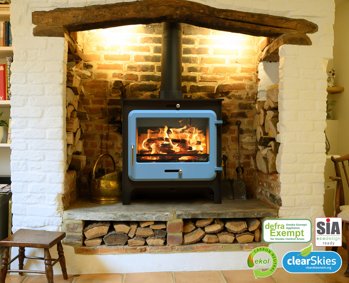 5kW Wood Burning Stove — Ekol Clarity Vision Log Burner