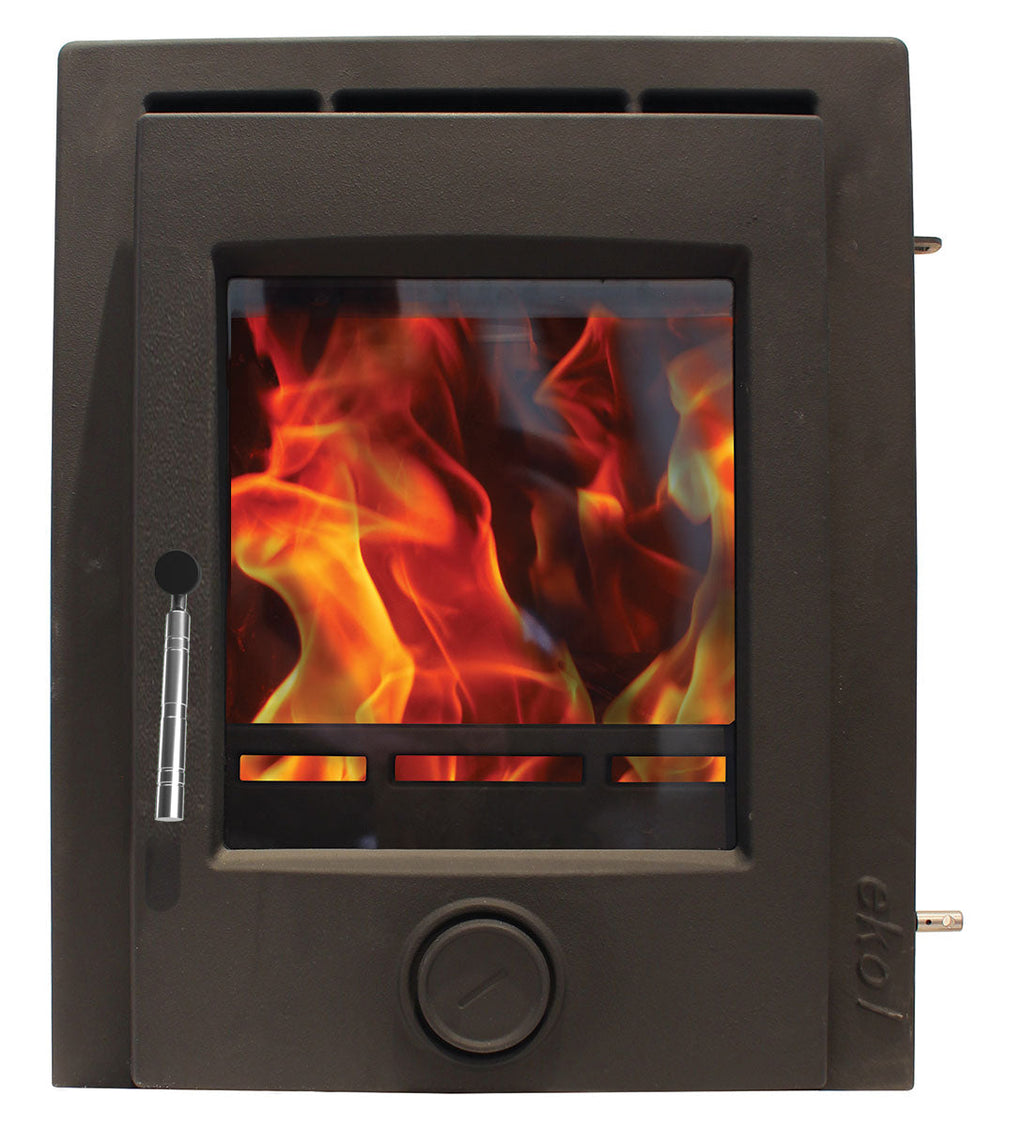 5kW Inset Wood Burning Stove — Ekol Inset PLUS Log Burner, DEFRA Exempt