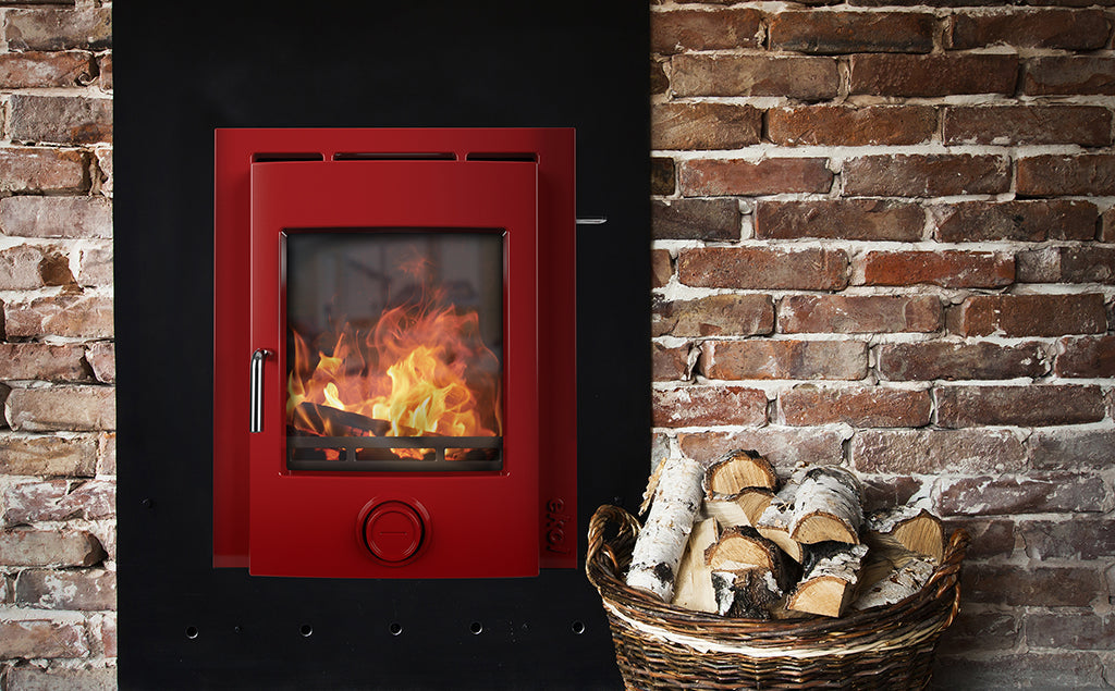 5kW Inset Wood Burning Stove — Ekol Inset PLUS Log Burner, DEFRA Exempt