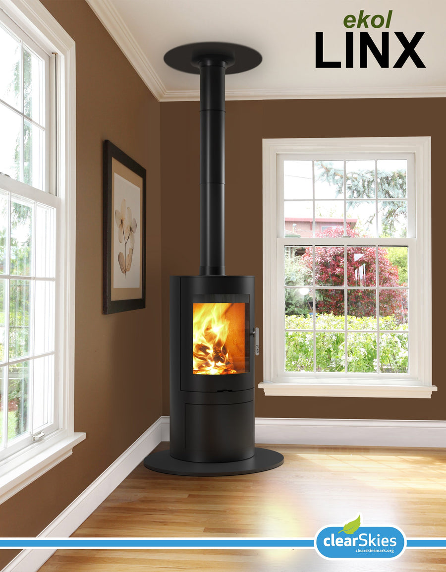 4.9kW Wood Burning Stove — Ekol LINX Log Burner