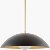 Eldra Iron Pendant Light, Metallic Metallic Brass