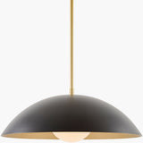 Eldra Iron Pendant Light, Metallic Metallic Brass