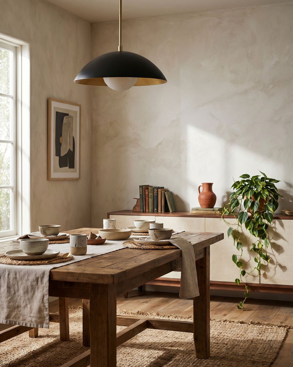 Eldra Iron Pendant Light, Metallic Metallic Brass (ELDR-002)