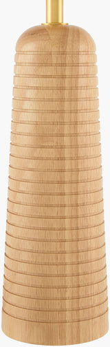 Elansi 23" Table Lamp, Natural Beige