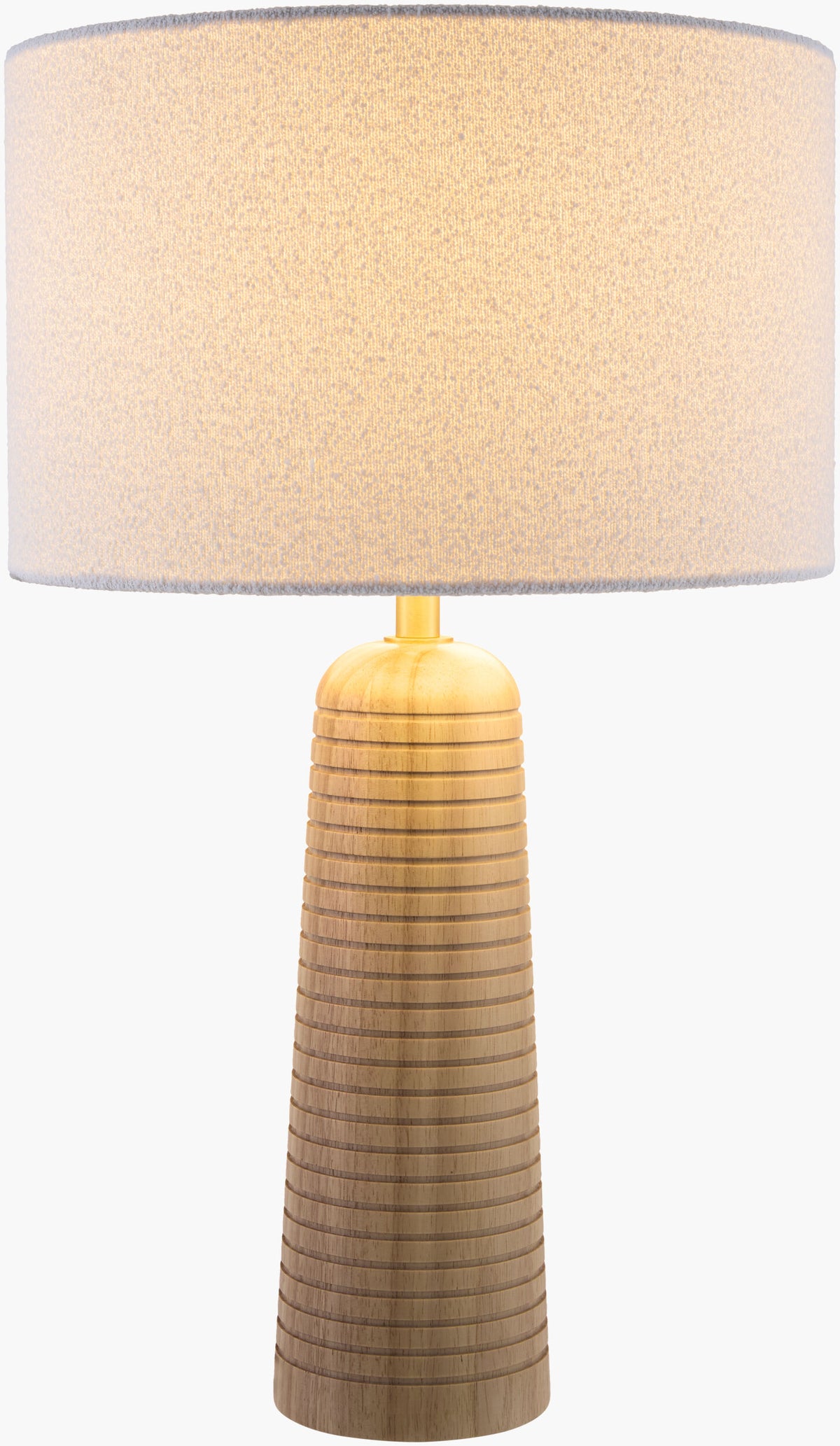 Elansi 23" Table Lamp, Natural Beige